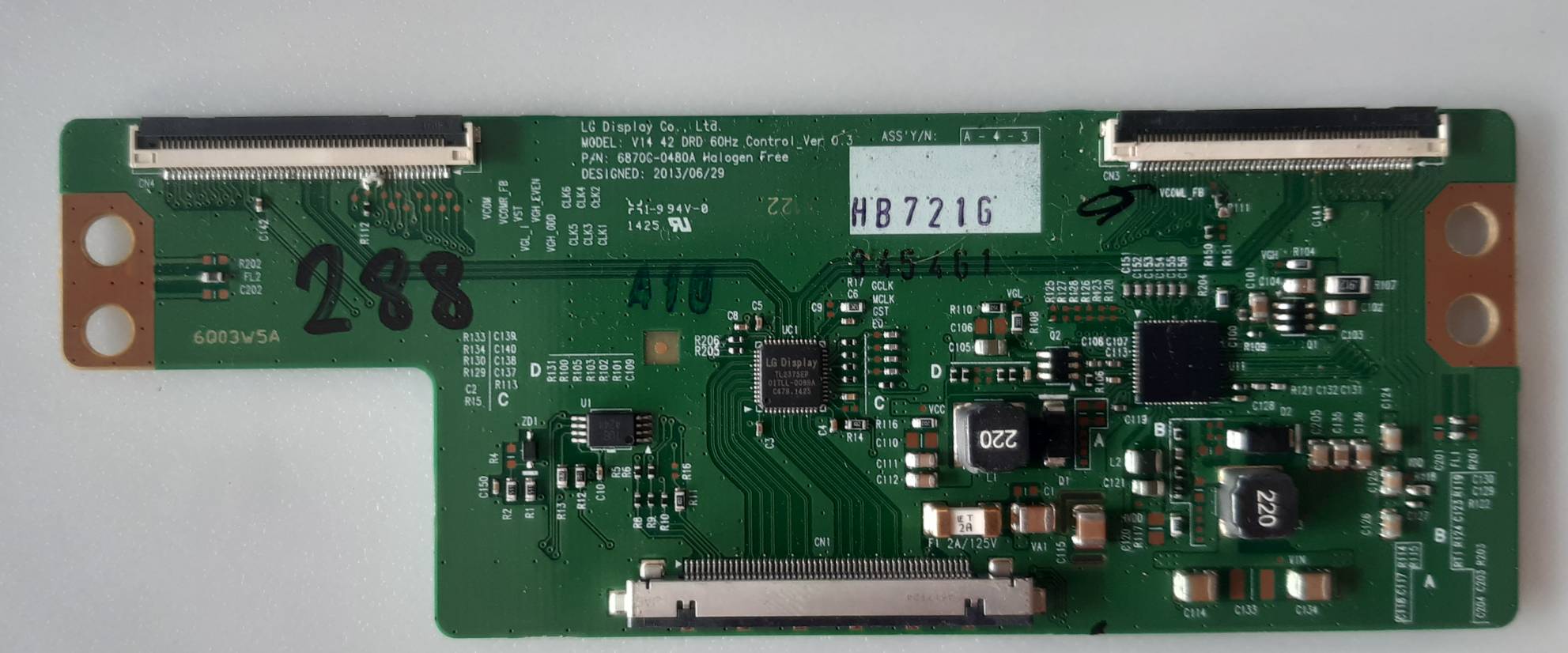 อันที่ 288 LG 42LB582T ทีคอน 6870C-0480A ดีเทสแล้ว ราคา 650 บาท