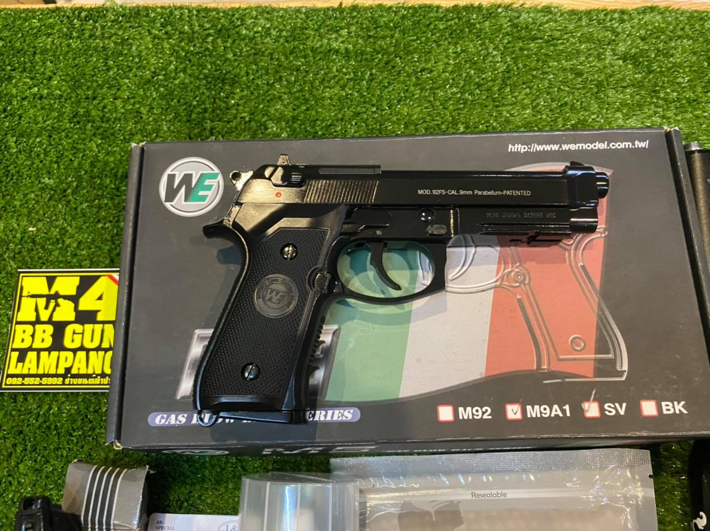 WE - M9A1 Beretta (Full Auto) - สีดำ