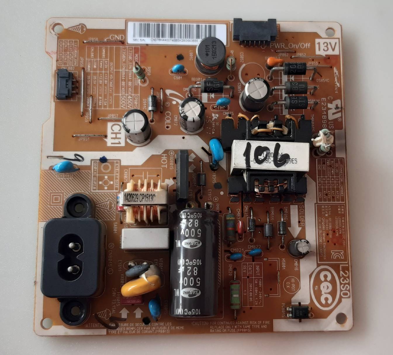 อันที่ 106 Samsung UA24H4003AR ซัฟฟลาย BN44-00746 ดีเทสแล้ว