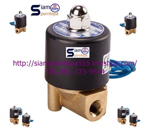 UD-10-Serie Solinoid valve 2/2 size 3/8" ทองเหลือง NC Pressure 0-10 bar ใช้กับ น้ำ ลม น้ำมัน ไฟ 12V 24V 110V 220V ส่งฟรีทั่วประเทศ