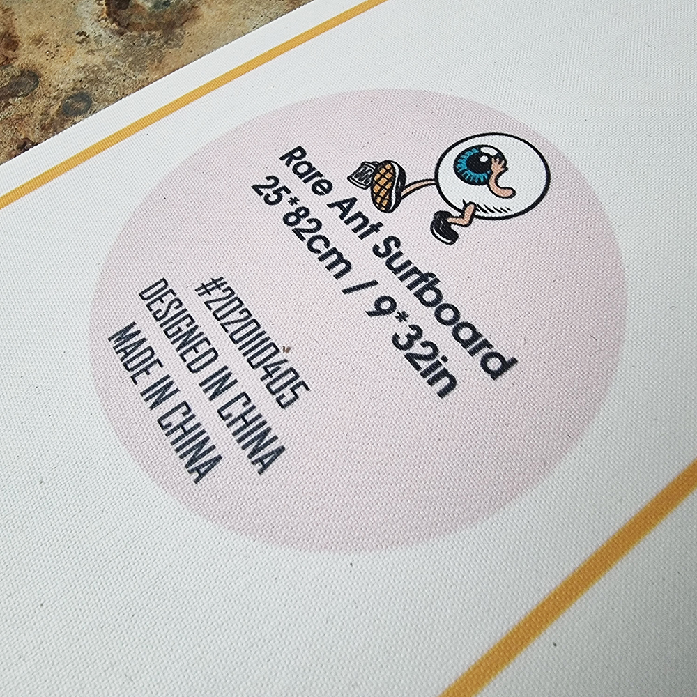 0202 RareAnt Surf skate บอร์ด 31x9.5นิ้ว ล้อ 65mm ทรัค CX4 setting ดี งานสวย ปริ้นลายลงผ้า