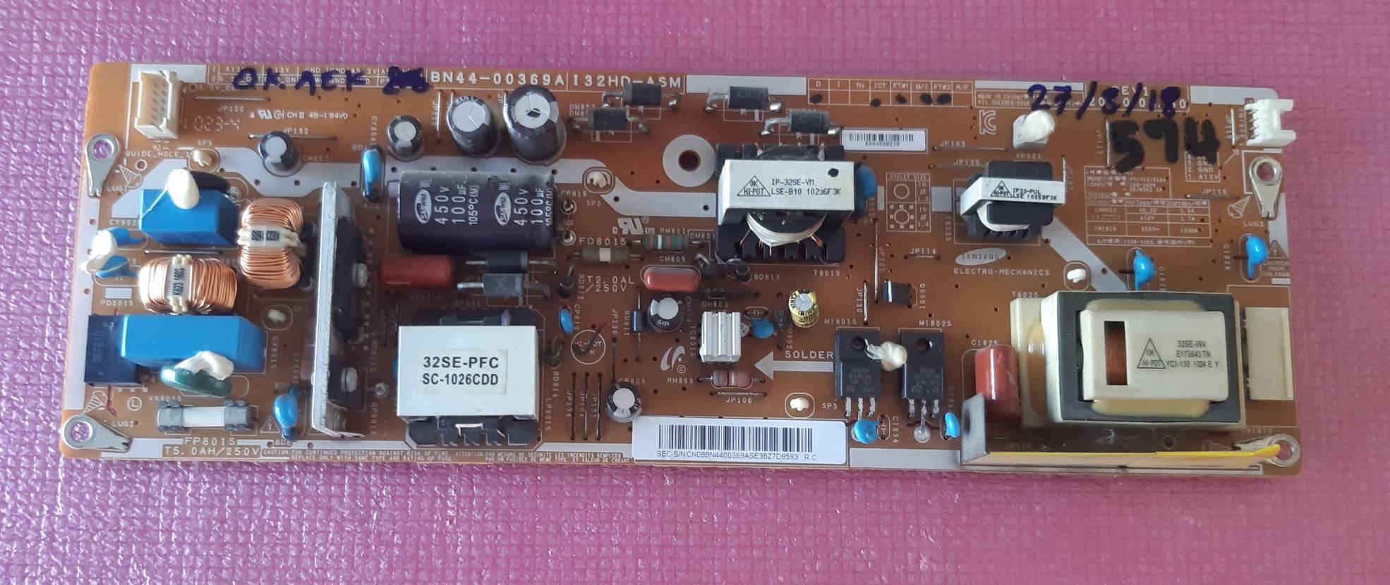 อันที่ 574 Samsung LA32C350D1 ซัฟฟลาย BN44-00369A ดีเทสแล้ว