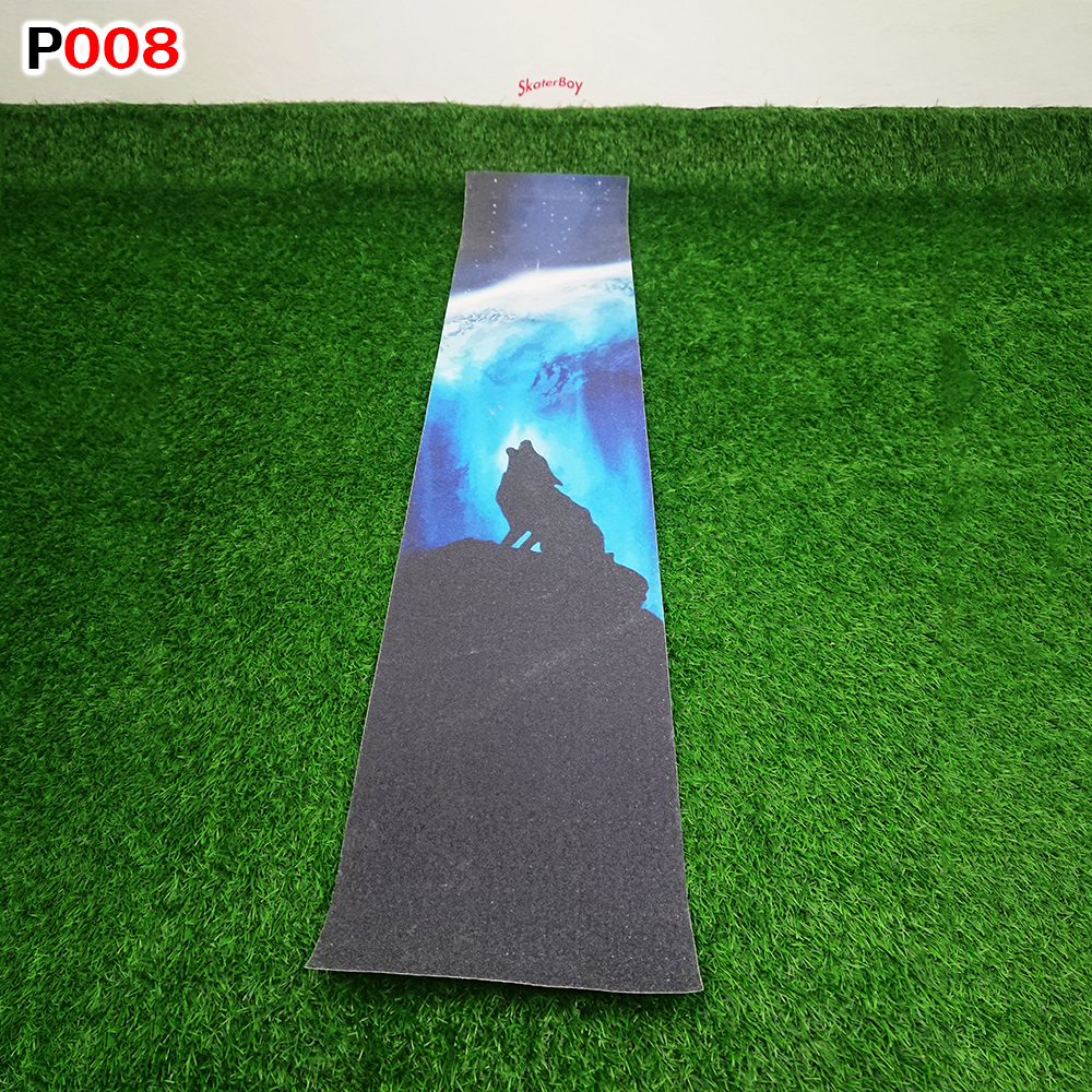 0303 สติ๊กเกอร์ กระดาษทราย 120x26 cm สำหรับ สเก็ตบอร์ด เซิร์ฟสเก็ต ลองบอร์ด Graphic Grip Tape skateboard longboard surf skate