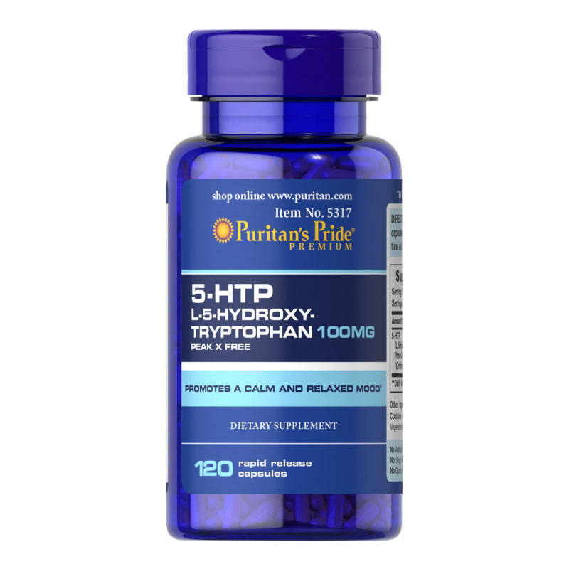 Puritan's Pride Puritan’s Pride 5-HTP 100 mg. (Griffonia Simplicifolia) 60 Capsules 0 กก.