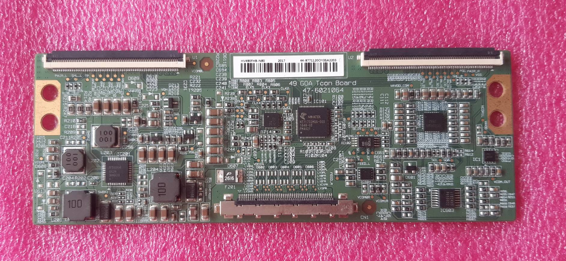 อันที่ 150 TOSHIBA 49L3750VT ทีคอน 47-6021064 เปิดติดจอแตก