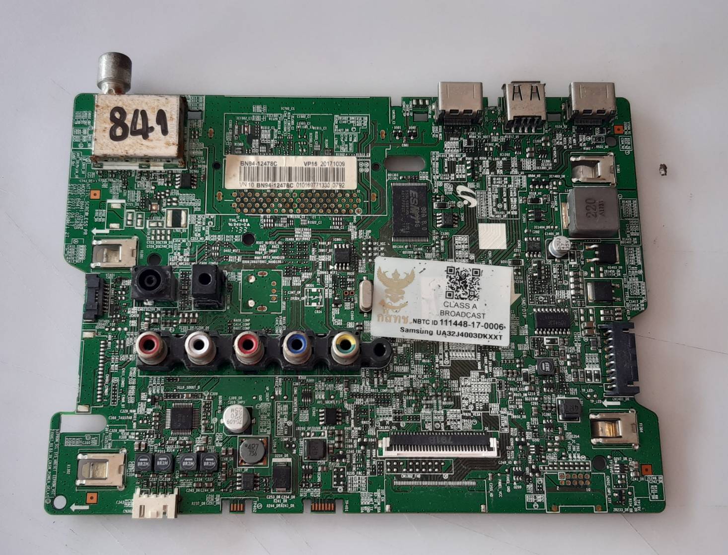 อันที่ 841 Samsung UA32J4003AK ซีสเตร็ม BN41-02582 ดีเทสแล้ว