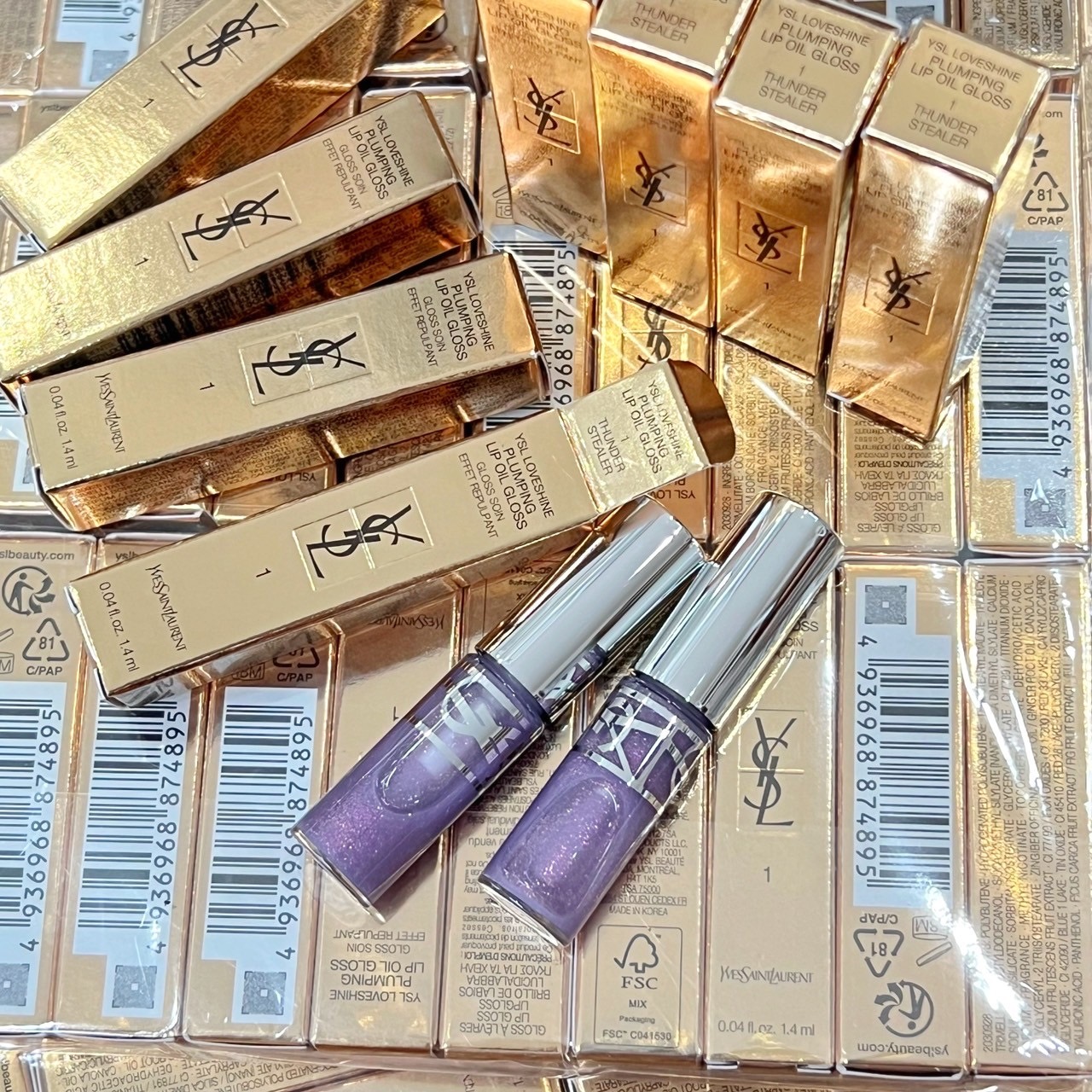 ลิปกลอส New !! YSL Loveshine Plumping Gloss mini 1.4 ml