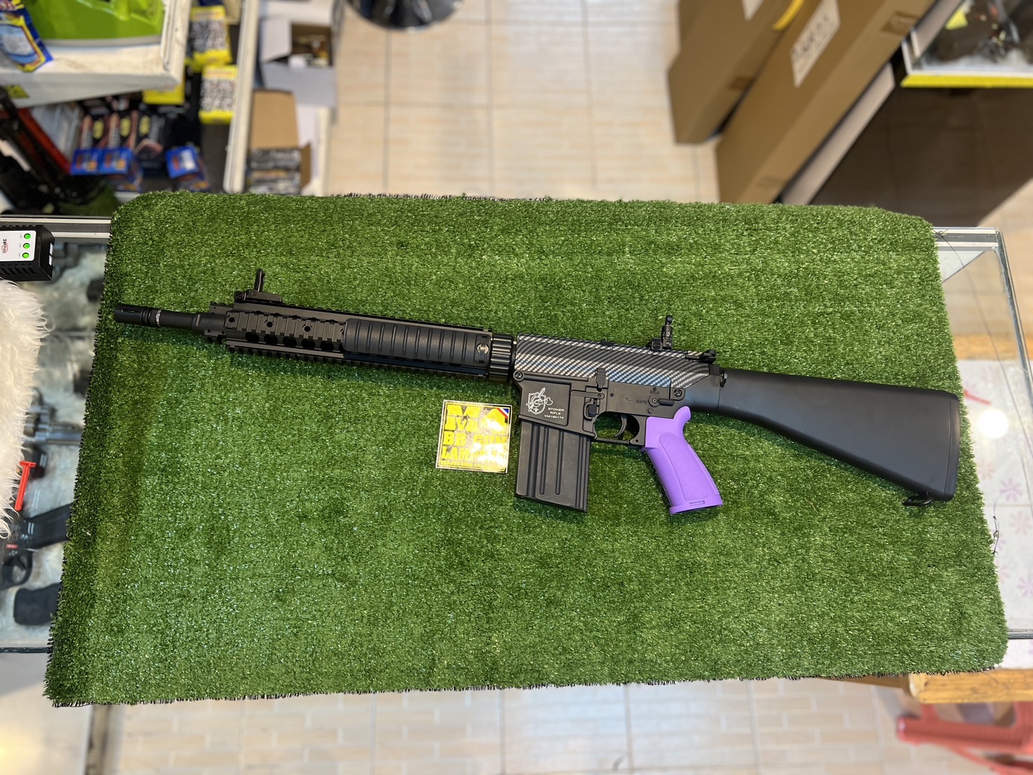 Double Bell 100 KAC SR 25 MK11 MODO Custom AEG