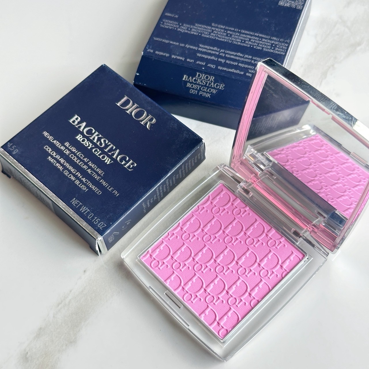 บลัชออน New !! Dior Backstage Rosy Glow Blush 4.5 g # 001 Pink