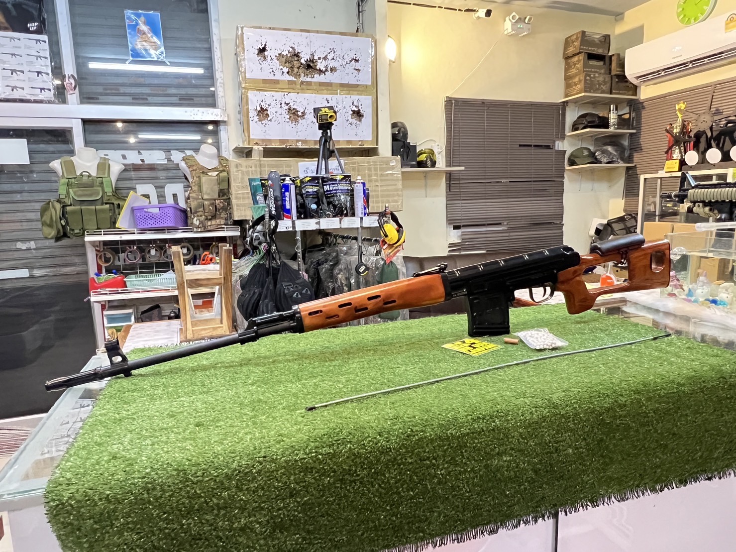 A&K รุ่น (SVD-MW-E)ระบบไฟฟ้า บอดี้โลหะ ไม้แท้ SVD Dragunova