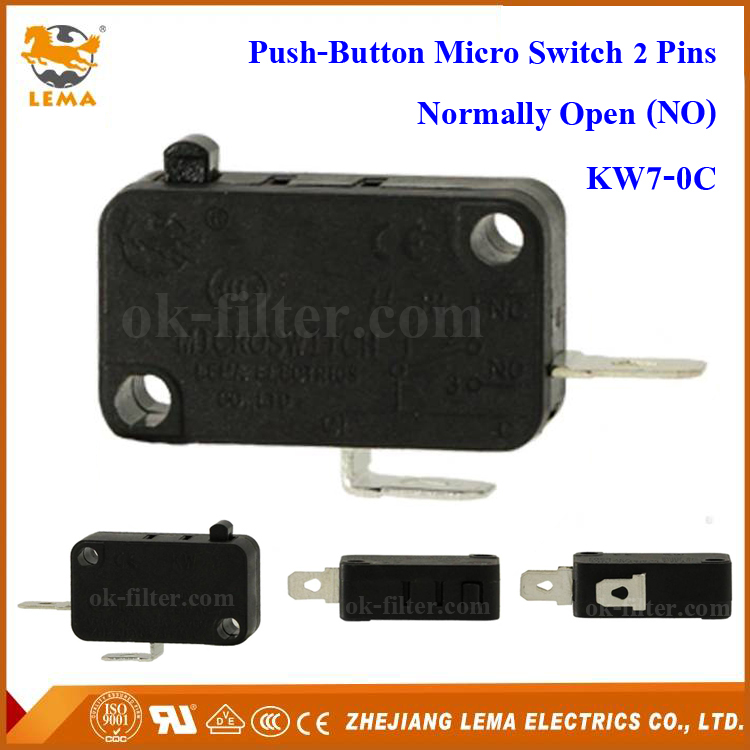 Push-Button Micro Switch 2 Pins (NO) KW7-0C