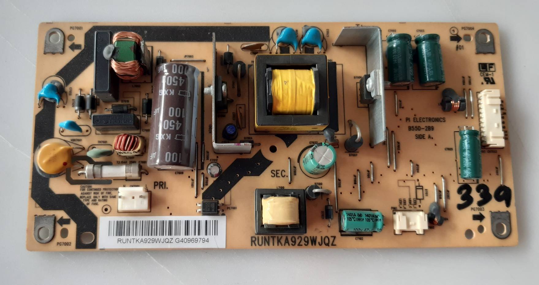 อันที่ 339 SHARP LC-32LE240M ซัฟฟลาย RUNTKA929WJQZ ดีเทสแล้ว