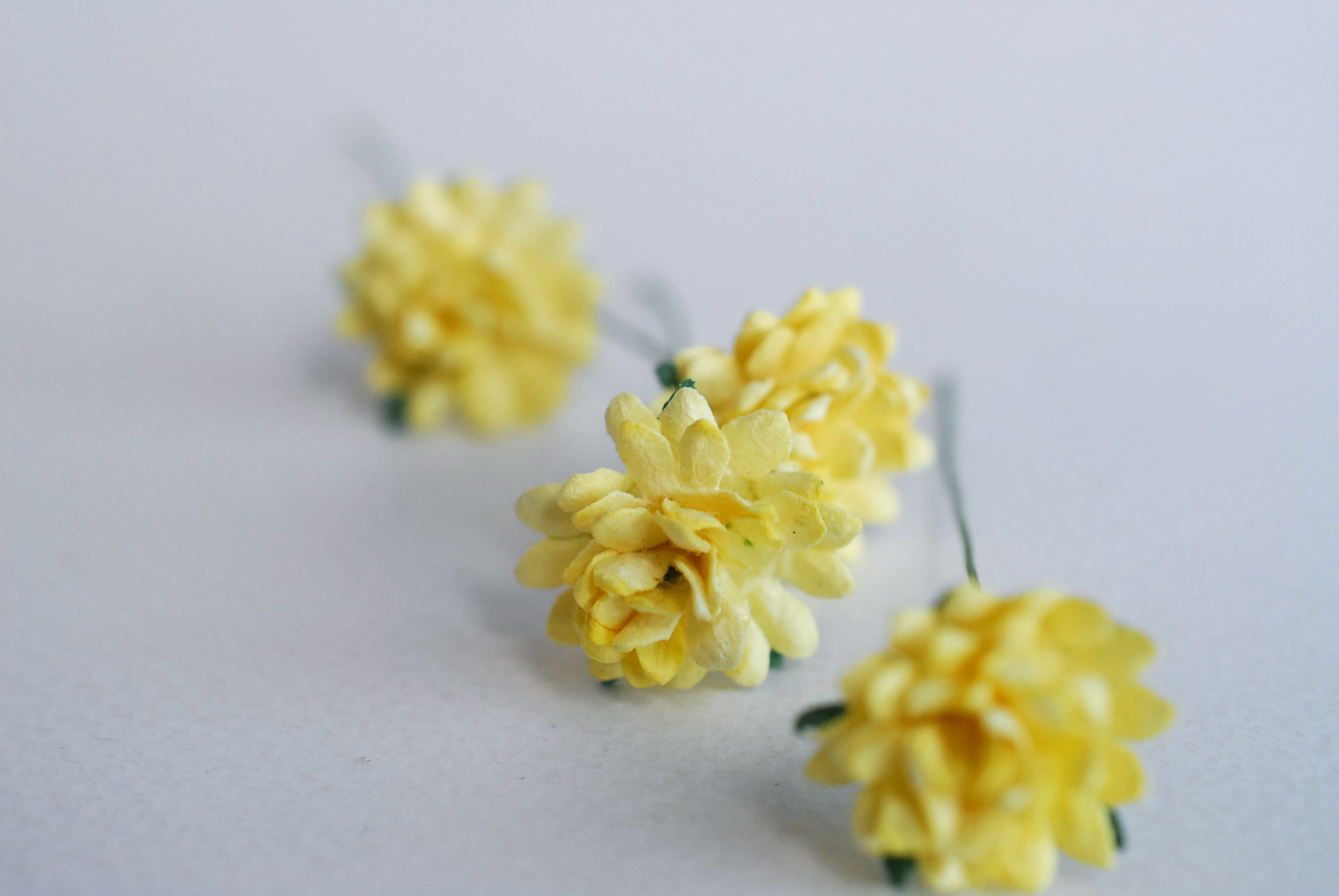 ดอกไม้ประดิษฐ์, ดอกไม้กระดาษสา, ดอก gypsophila, ดอกยิปโซ งานประดิษฐ์ตกแต่งของชำร่วย, ดอกไาด 1.5 cmม้ทำพานพุ่ม,พานพวงมาลัย, พานรับไหว้, ขันหมาก. สีเหลือง