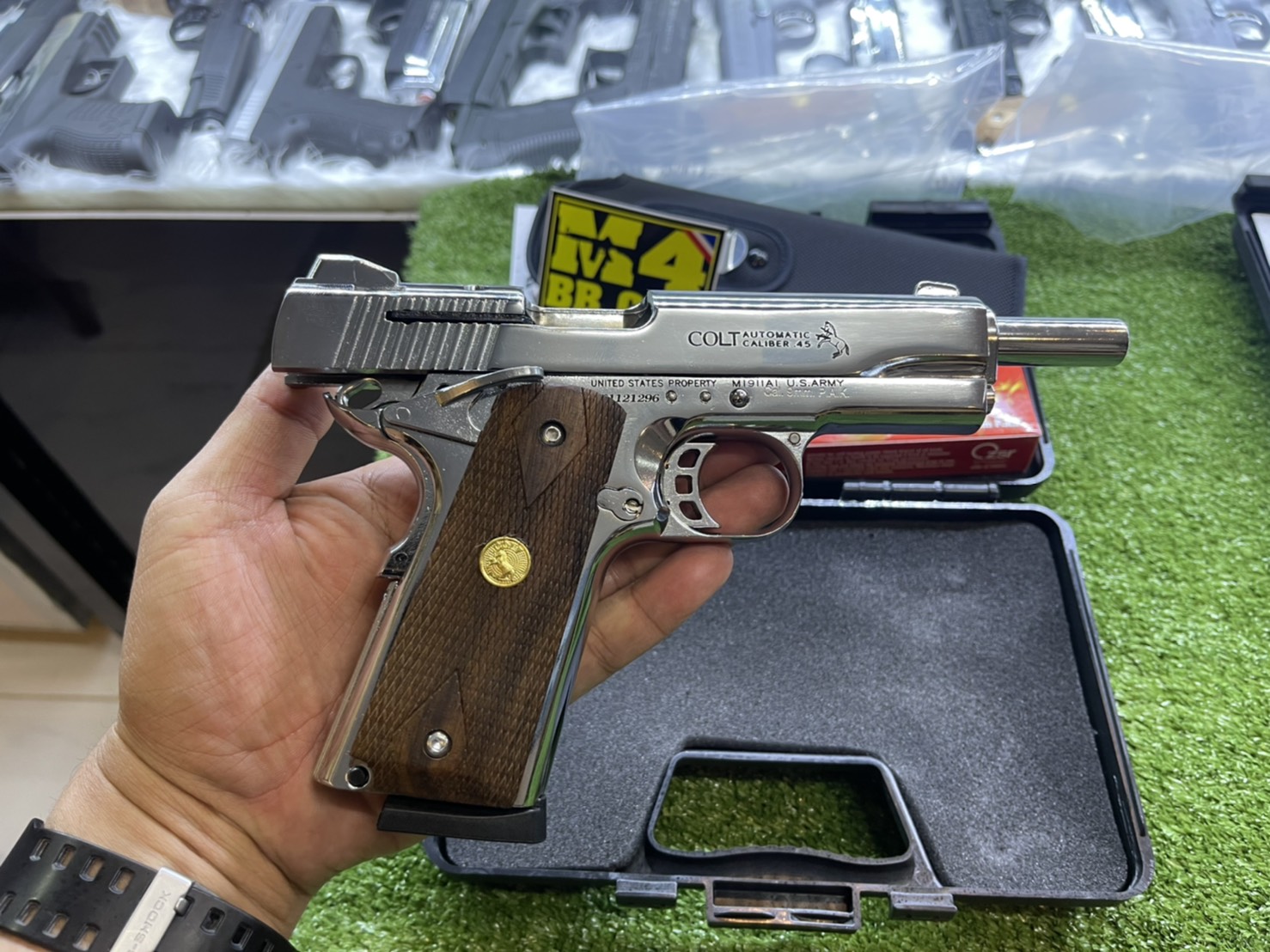 KUZEY M1911 ลาย Series 80 ลำกล้อง 5" เงินเงา