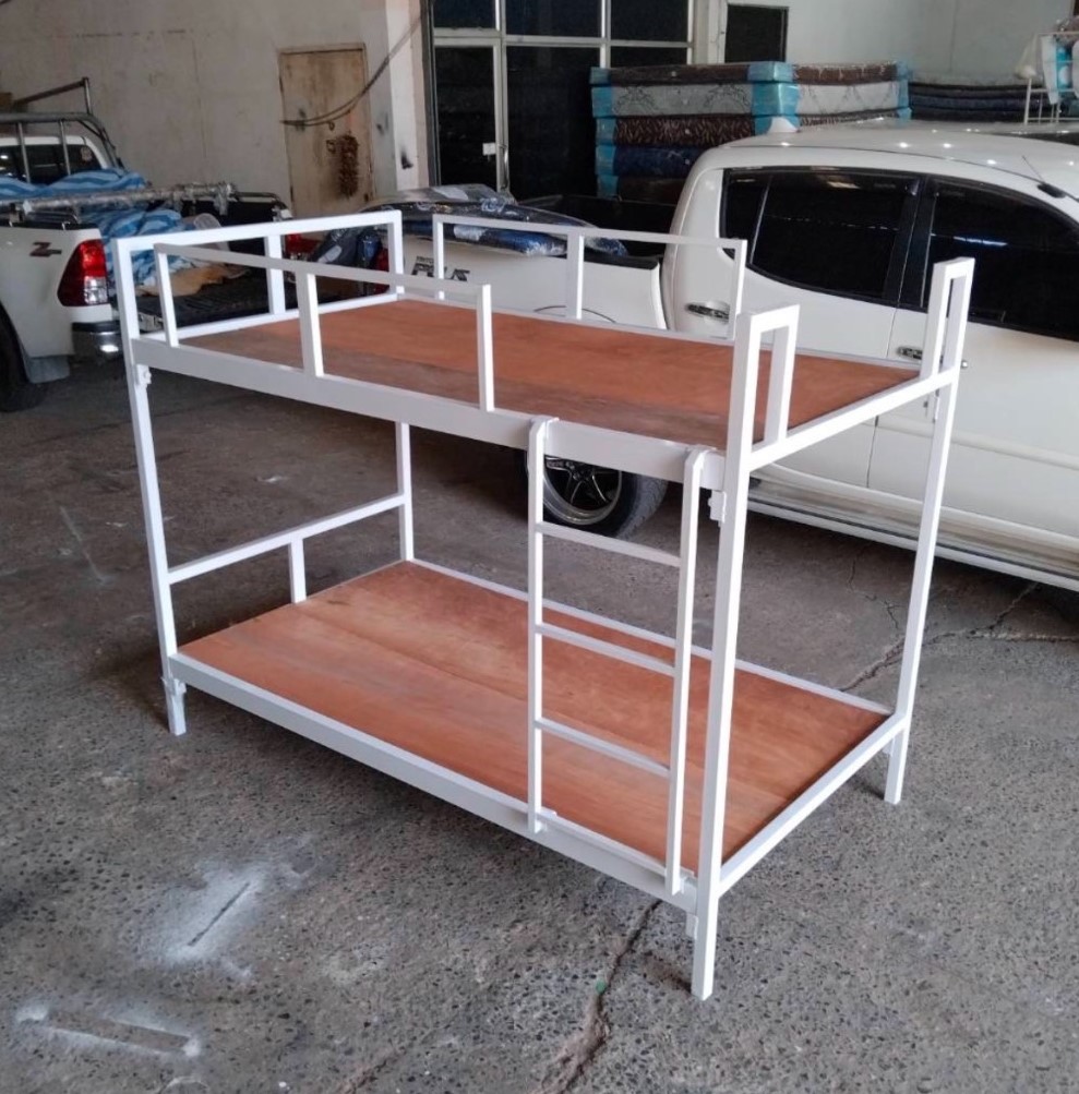 เตียงรุ่น GE 3.5 ฟุต 2 ชั้น ขาว,ดำ