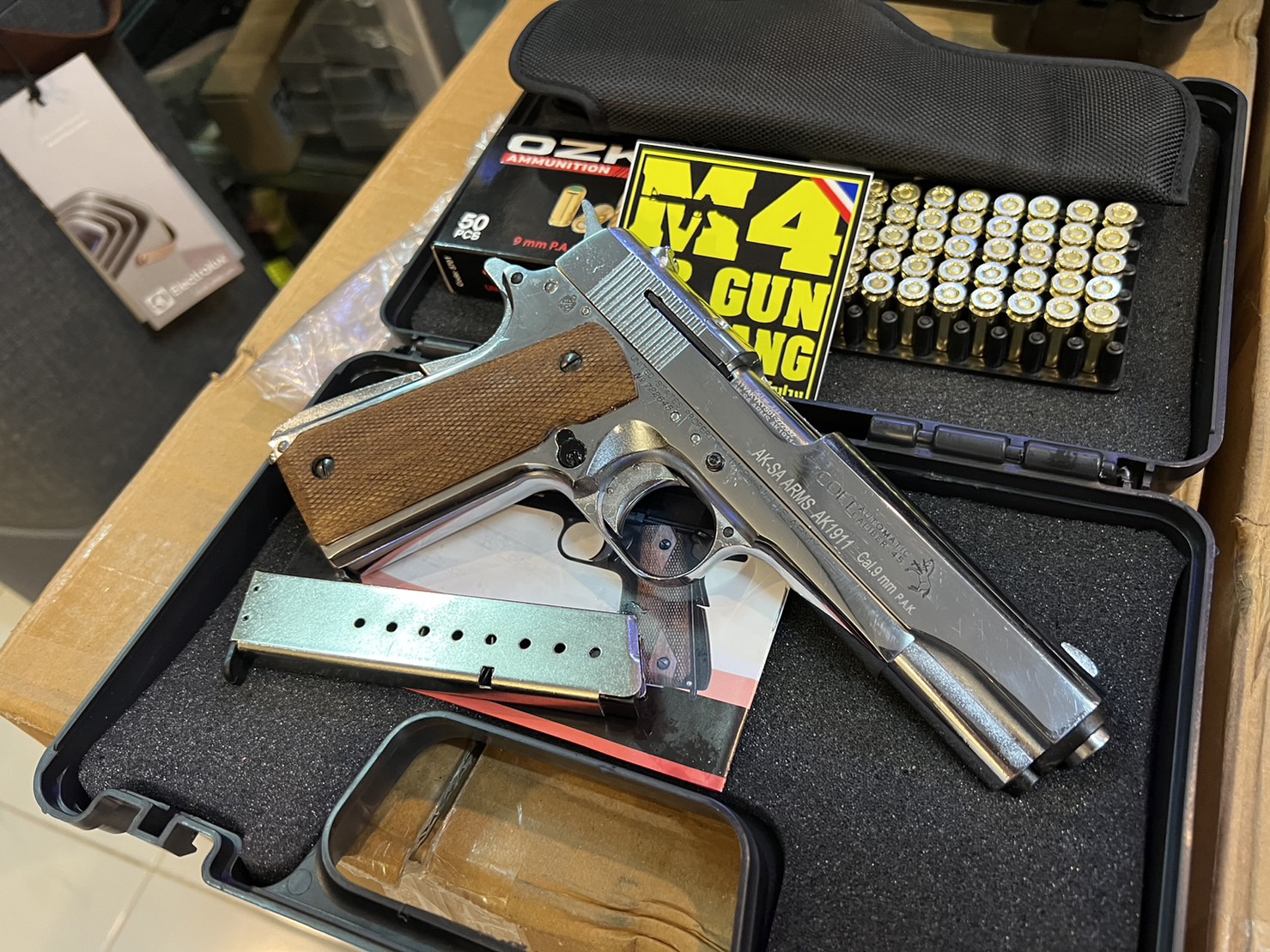 AKSA COLT 1911 ลาย Series 70 สีเงินเงา