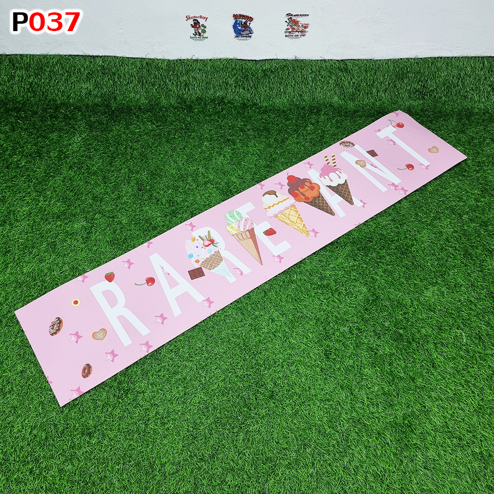 0303 สติ๊กเกอร์ กระดาษทราย 120x26 cm สำหรับ สเก็ตบอร์ด เซิร์ฟสเก็ต ลองบอร์ด Graphic Grip Tape skateboard longboard surf skate