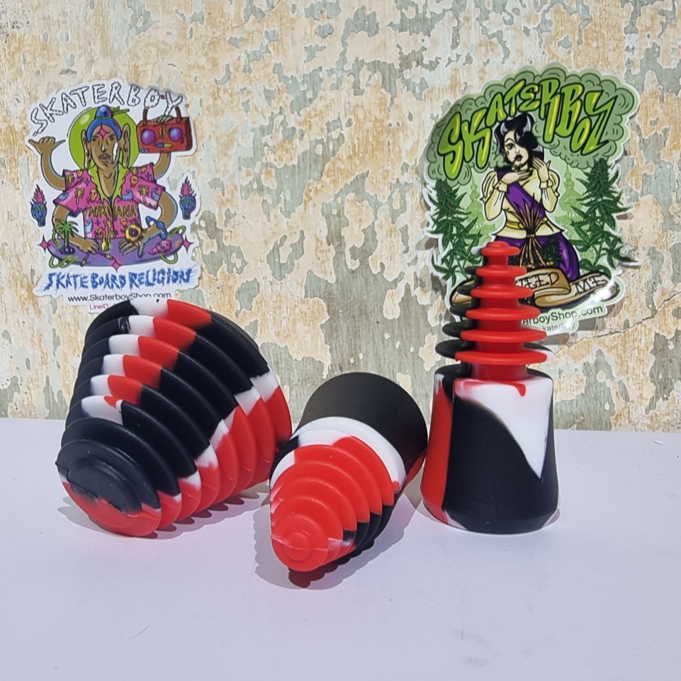 [1003] จุก Silicone set 3ชิ้น 2ขนาด 50/30mm ปิดขวดแก้ว หลอดแก้ว ทำความสะอาด กันน้ำหก