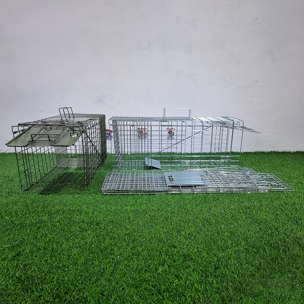 [1100] กรงดักจับแมวจร ตะกวด ดักสัตว์บาดเจ็บ ทำหมัน พับได้ หลายขนาด
