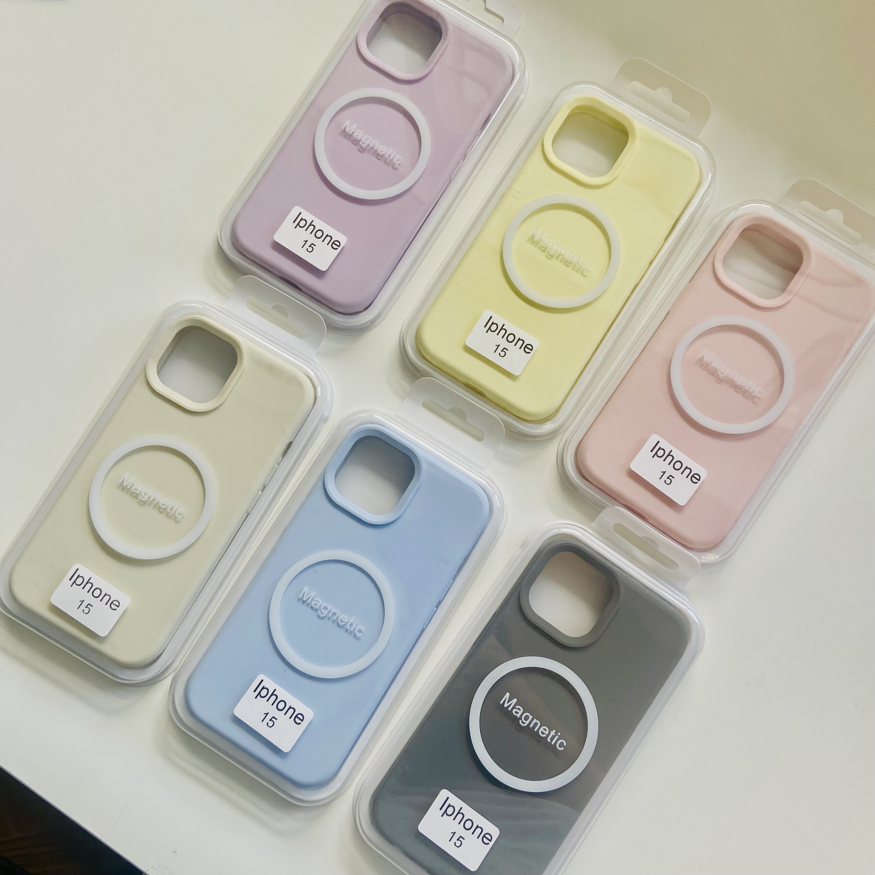 Silicone premium with magsafe case (toffy colors)