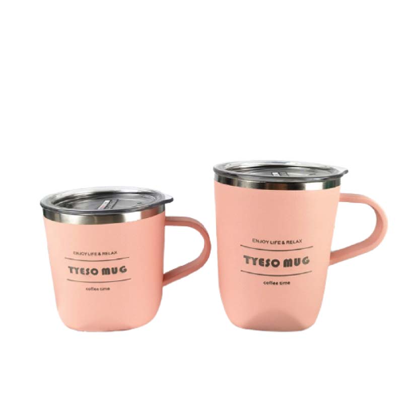 แก้วมัคมีหูจับ พร้อมฝาปิดเลื่อนปิดได้ 300 ml.