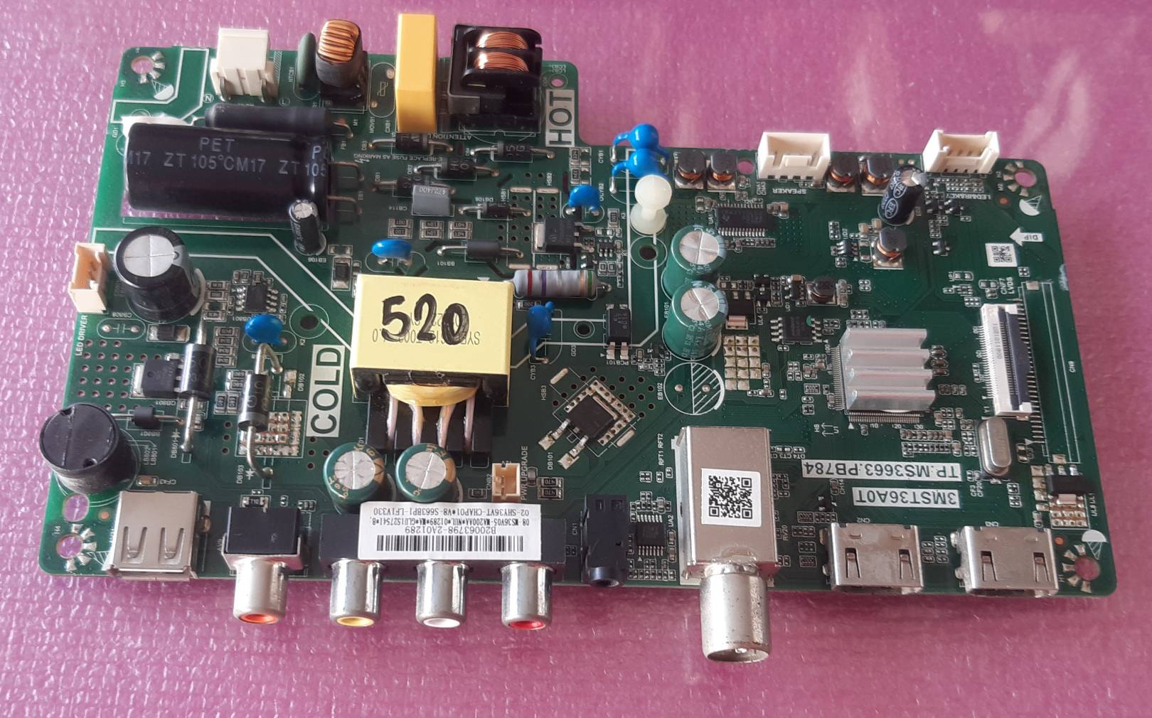 อันที่ 520 TCL 32D2920 ซีสเตร็ม TP.MS3663.PB784 ดีเทสแล้ว