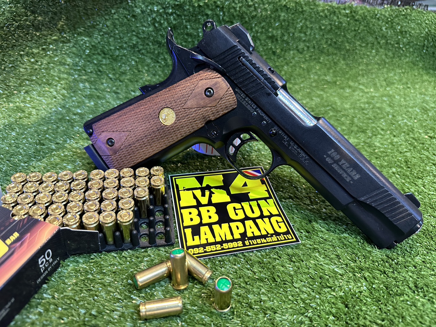KUZEY M1911 ลาย 100 YEARS ลำกล้อง 5" ดำ
