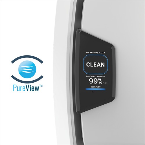 เครื่องฟอกอากาศ PRO AM3 PC (มีจอแสดงเปอร์เซ็นต์คุณภาพอากาศ) ยี่ห้อ Aeramax Fellowes (USA)