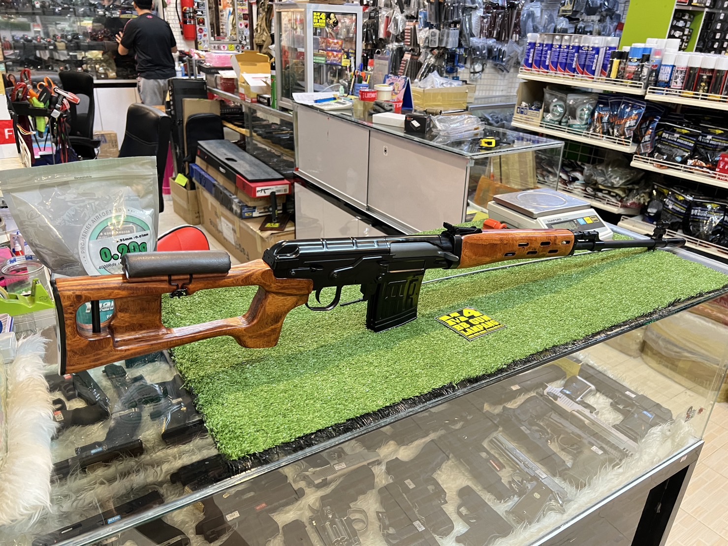 A&K รุ่น (SVD-MW-E)ระบบไฟฟ้า บอดี้โลหะ ไม้แท้ SVD Dragunova