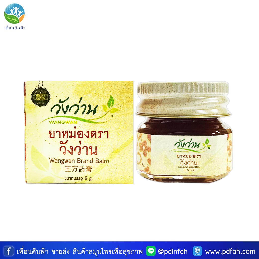 C10 ยาหม่องตราวังว่าน 8 กรัม (ยาหม่องวังว่าน) Wangwan Brand Balm 8g.