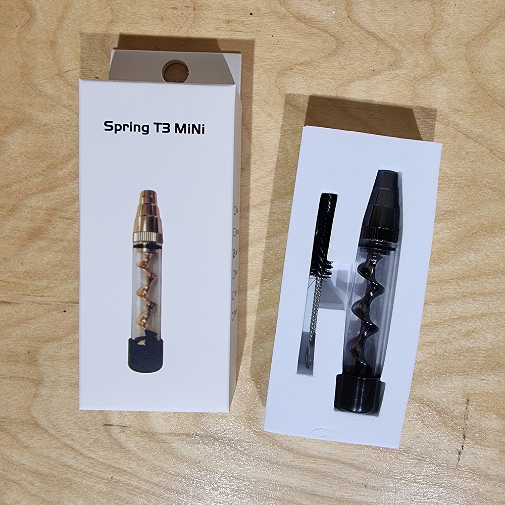 [1006] ท่ออเนกประสงค์ Twisty Glass Blunt พร้อม อุปกรณ์ทำความสะอาด ขนาดเล็ก พกง่าย chillum