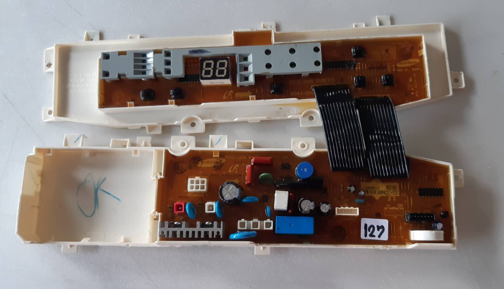 อันที่ 147 บอร์ดถอดเครื่องซักผ้า ซัมซุง MFSUE10NCC-T2 DC41-00062A แผงคีย์กด DC61-01752A ดีเทสแล้ว