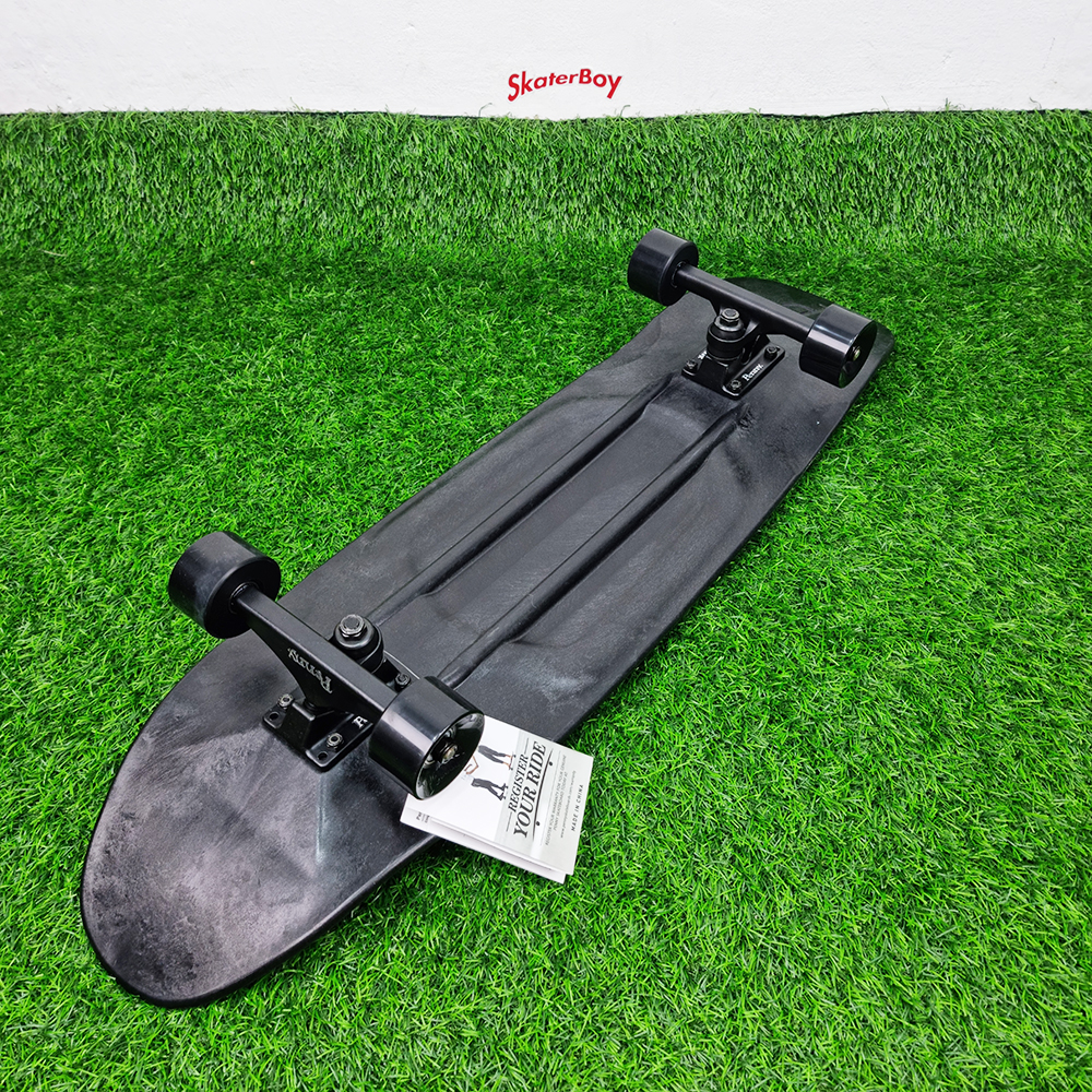 0202 สเก็ตบอร์ด Penny 32" street cruiser แปลง surfskate ใส่ Waterborne หลังไม้ Street surf skateboard