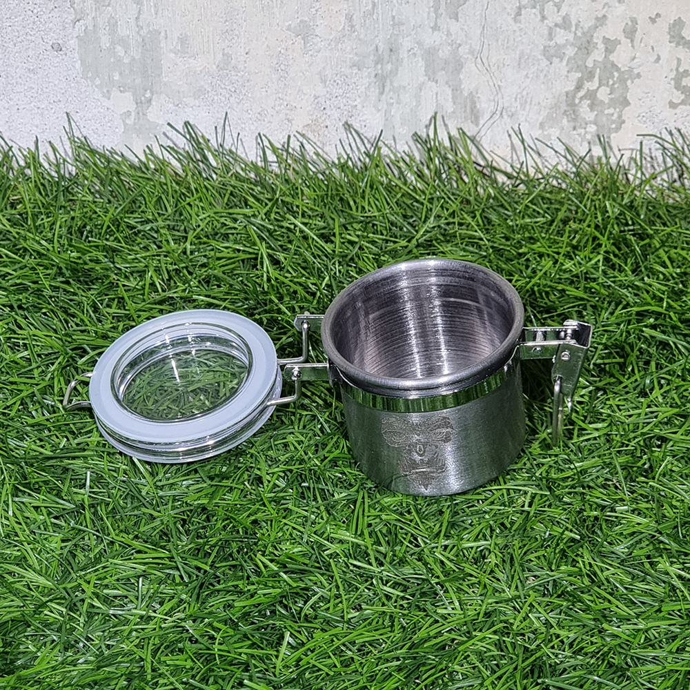 [1003] กระป๋อง Stainless steel หลายขนาด ล็อคเก็บความชื้น เก็บสมุนไพร ชา กาแฟ