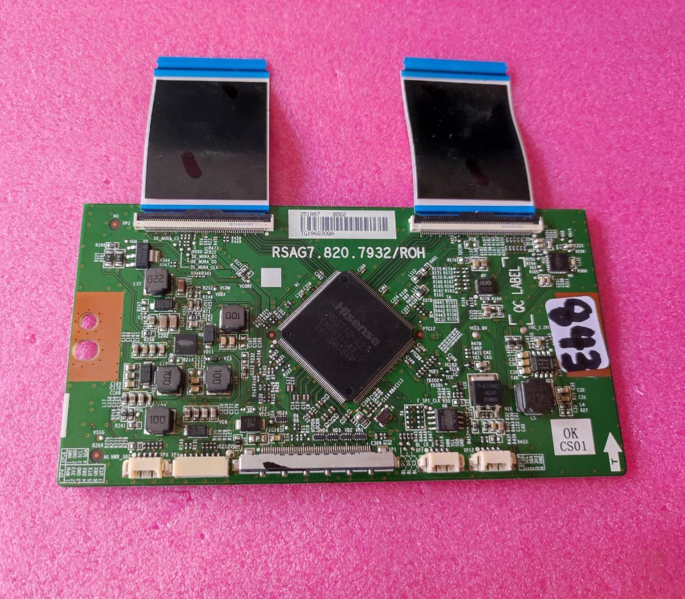 อันที่ 843 Hisense 55B7500UW ทีคอน RSAG7.820.7932 ดีเทสแล้ว