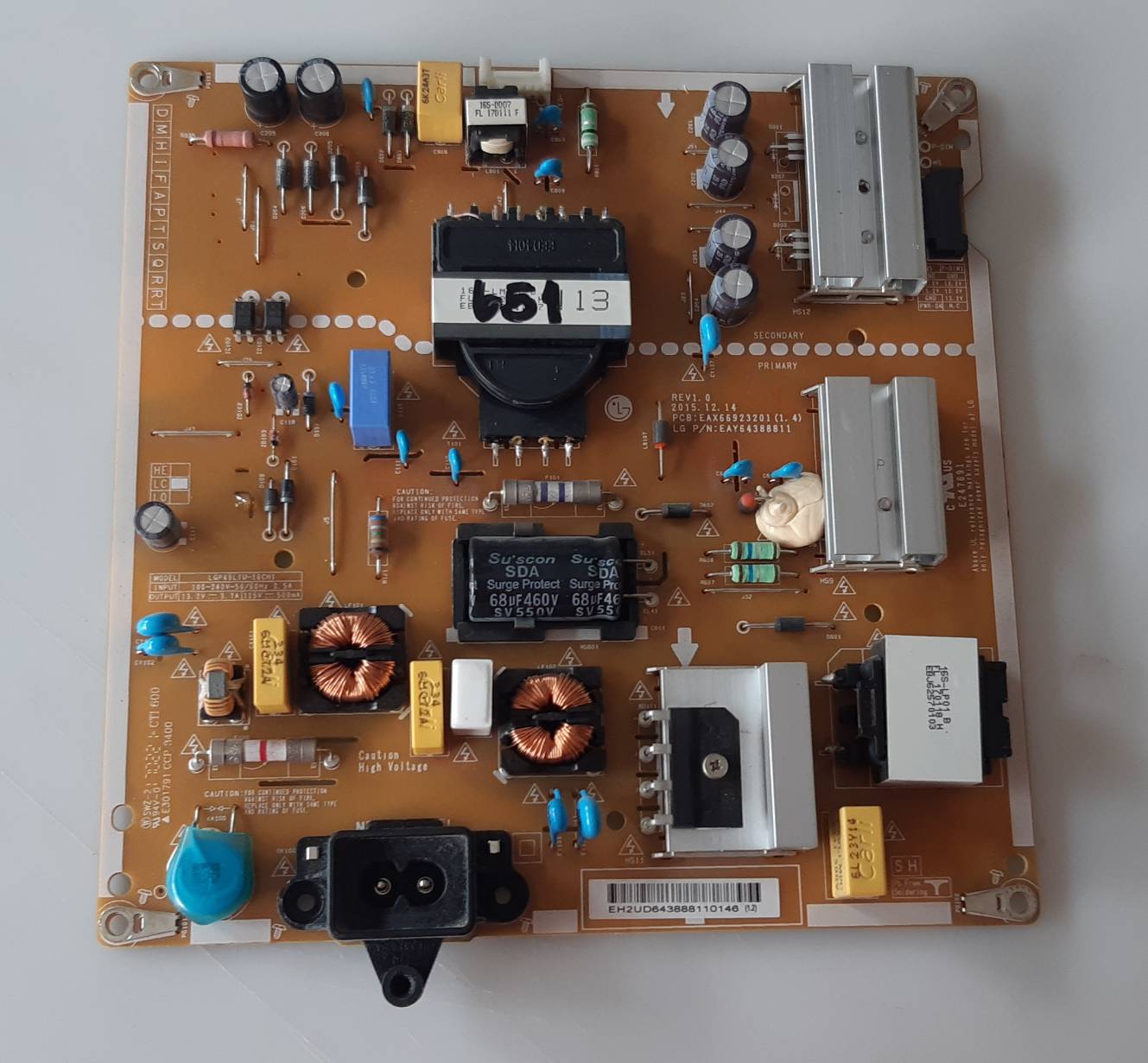 อันที่ 651 LG 49UH610T ซัฟฟลาย EAX66923201 1.4 ดีเทสแล้ว