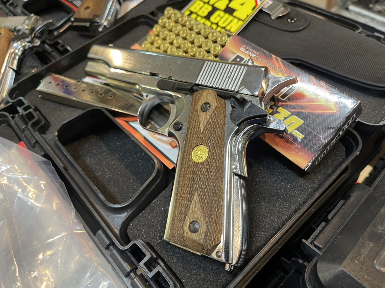 AKSA COLT 1911 ลาย Series 80 สีเงินเงา