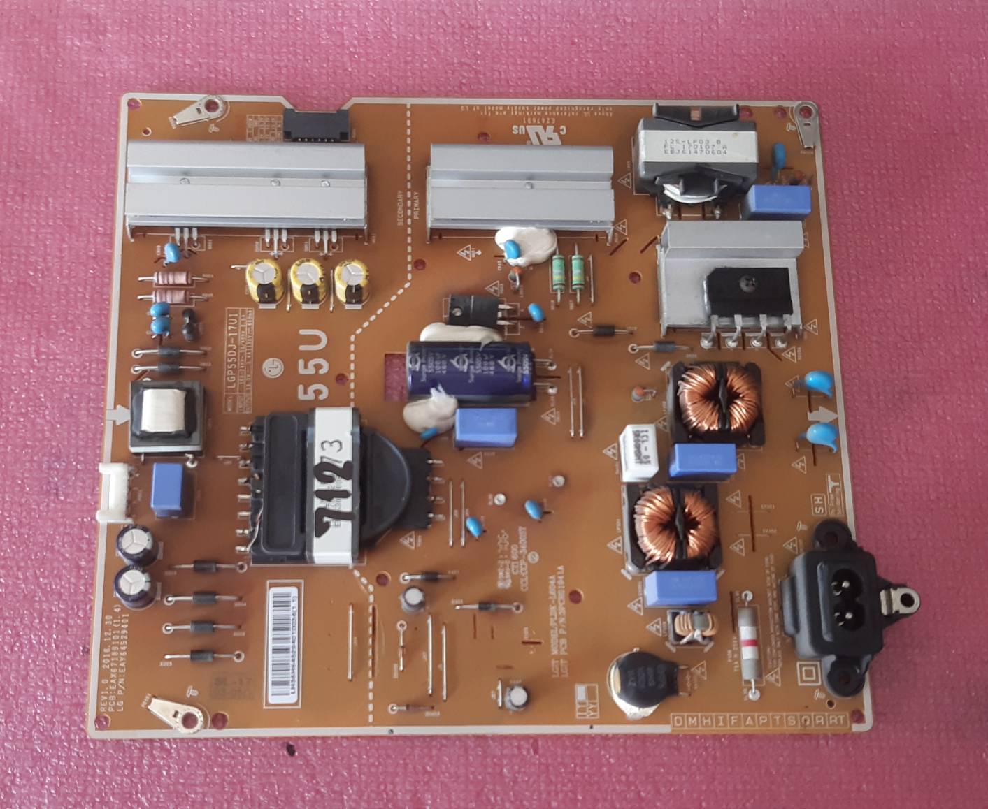 อันที่ 712 LG 55UJ630T ซัฟฟลาย EAY64529401 EAX67189101(1.4) LGP55DJ-17U1 ดีเทสแล้ว