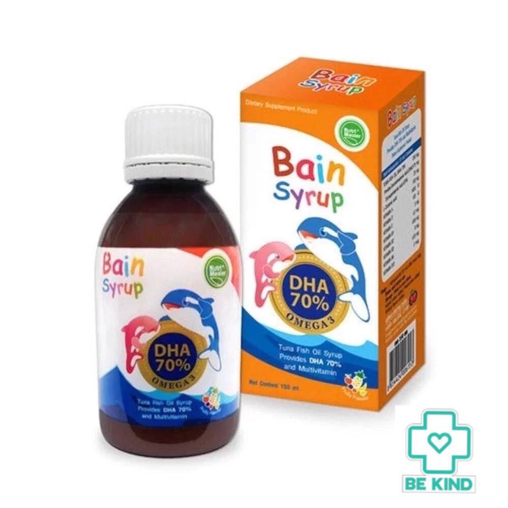 Bain Syrup 150 ml (Nutrimaster) เบนไซรัป น้ำมันปลาสำหรับเด็ก 150 มล.