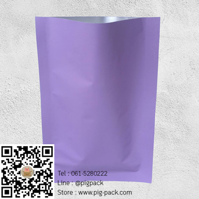 ซองฟอยล์พาสเทลสีม่วง 10x15cm แพ็ค100ชิ้น : 004478