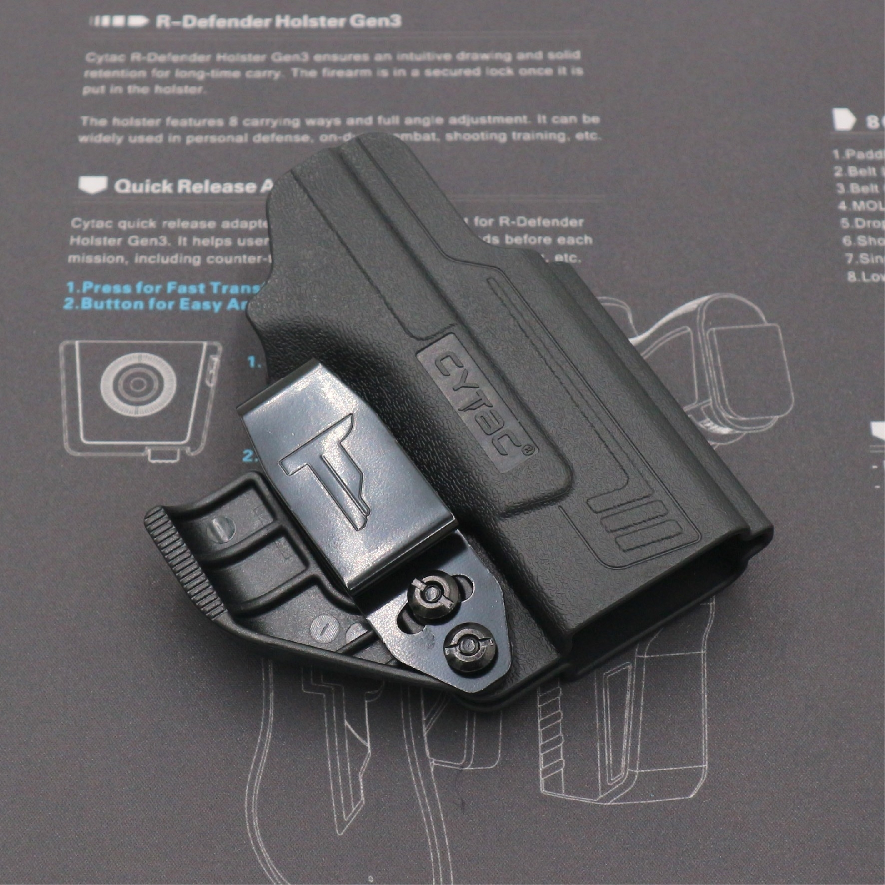 ซองพกใน Polymer รุ่น I-Mini-guard Spring field Hellcat H11 Gen3 series (K0420)