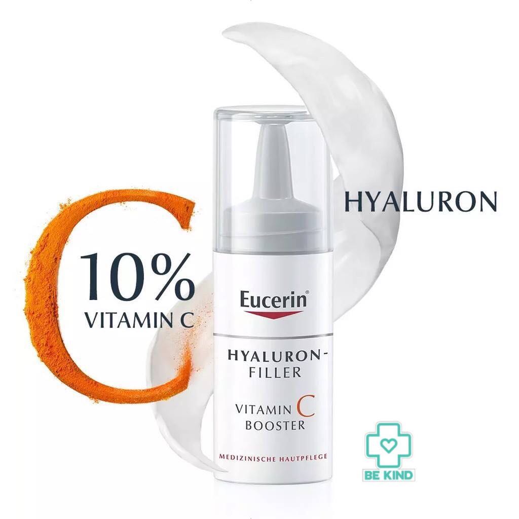 Eucerin Hyaluron-Filler 10% Pure Vitamin C Booster 8 ml. ยูเซอรีน ไฮยาลูรอน-ฟิเลอร์ 10% เพียววิตามินซี บูสเตอร์ ซี 8 มล.