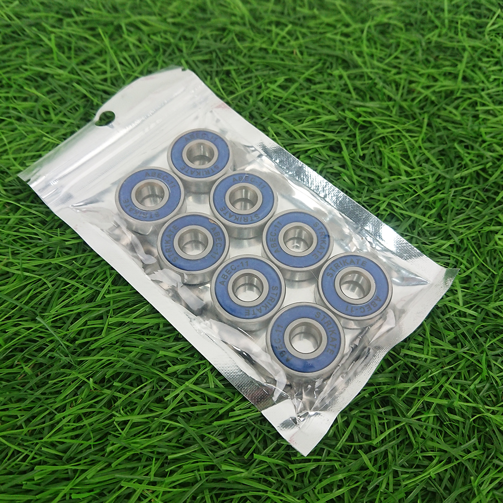 0318 แบริ่ง ลูกปืนล้อ เซิร์ฟสเก็ต ลองบอร์ด ครุยเซอร์ ชุด8ชิ้น surf skate longboard roller inline S608 ABEC-11 bearing