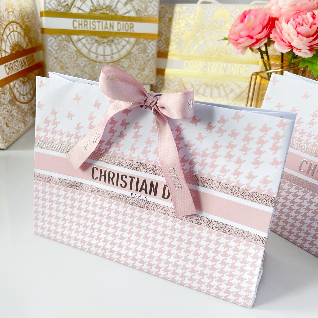 เซ็ทลิปสติก Dior Rouge Lipstick Mini Set 2 Pcs. with Lipstick Case กล่องสีแดง