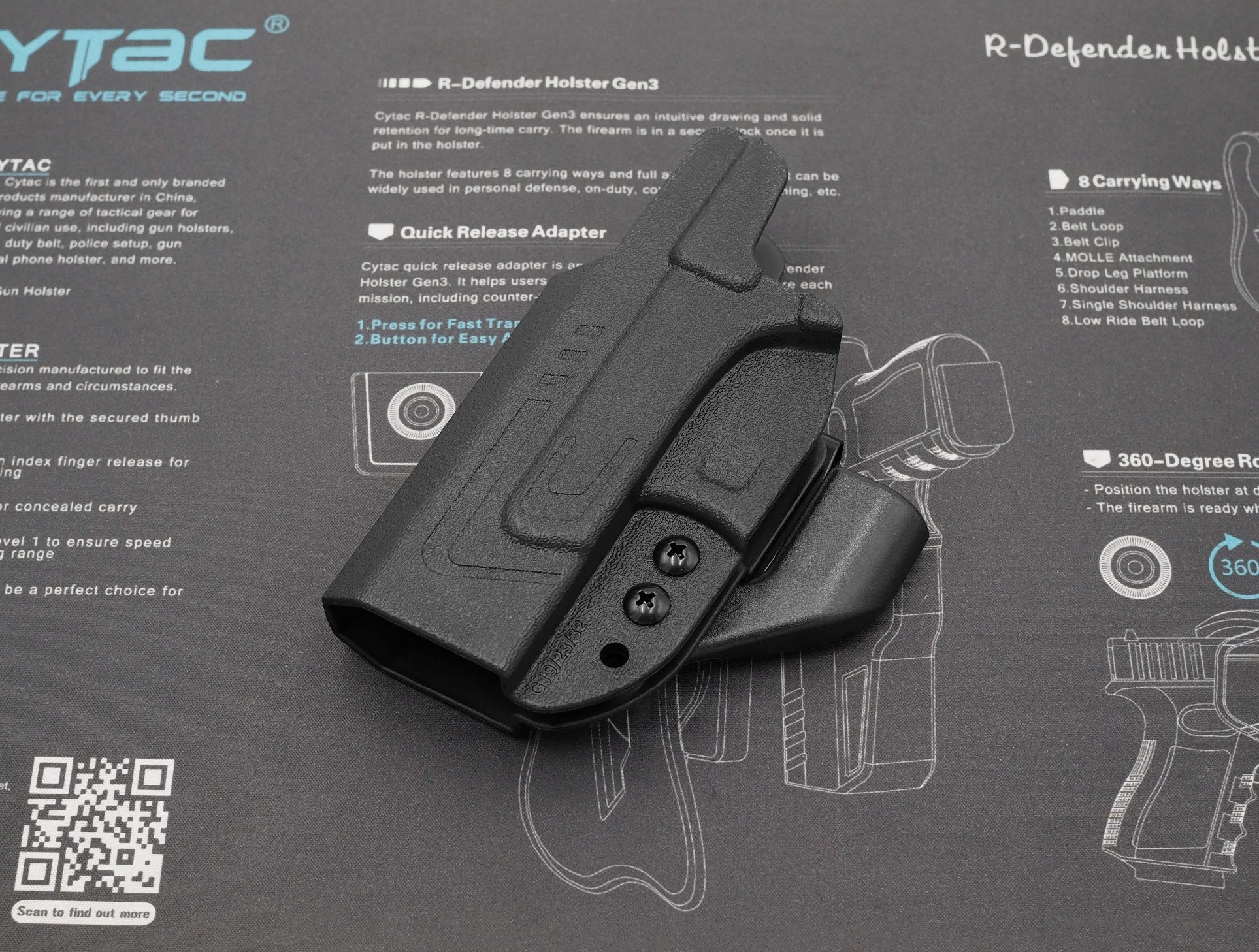 ซองพกใน Polymer รุ่น I-Mini-guard Glock 19,23,32 (Gen 1,2,3,4) Gen3 series (K0420)