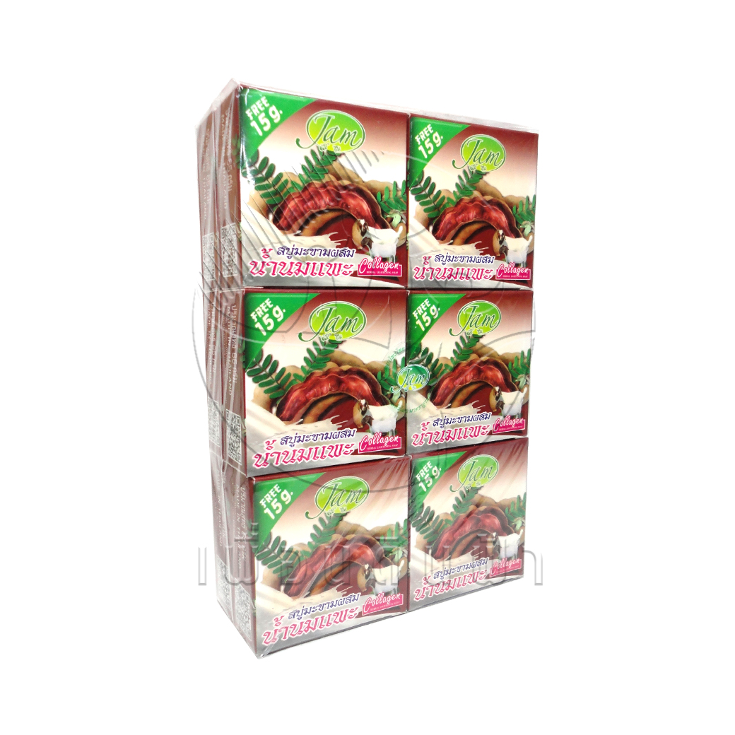 [JAM] สบู่แจม มะขามผสมน้ำนมแพะ (J084) แพ็ค12ก้อน 65g.