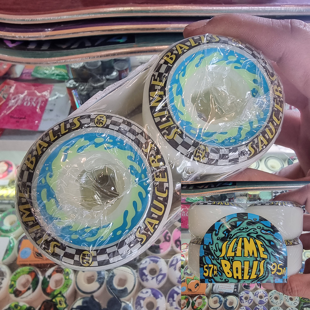 [0315] ล้อสเก็ตบอร์ด Slime Balls ขนาด 54-57mm แข็ง 95-99A แนว Street, Park, street surf