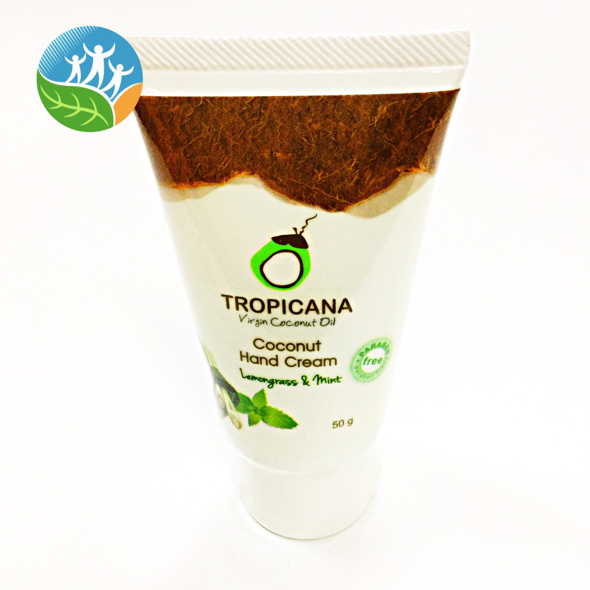 [ทรอปิคานา] โคโคนัท ออยด์ แฮนด์ครีม กลิ่นตะไคร้และมิ้นท์ 50g.