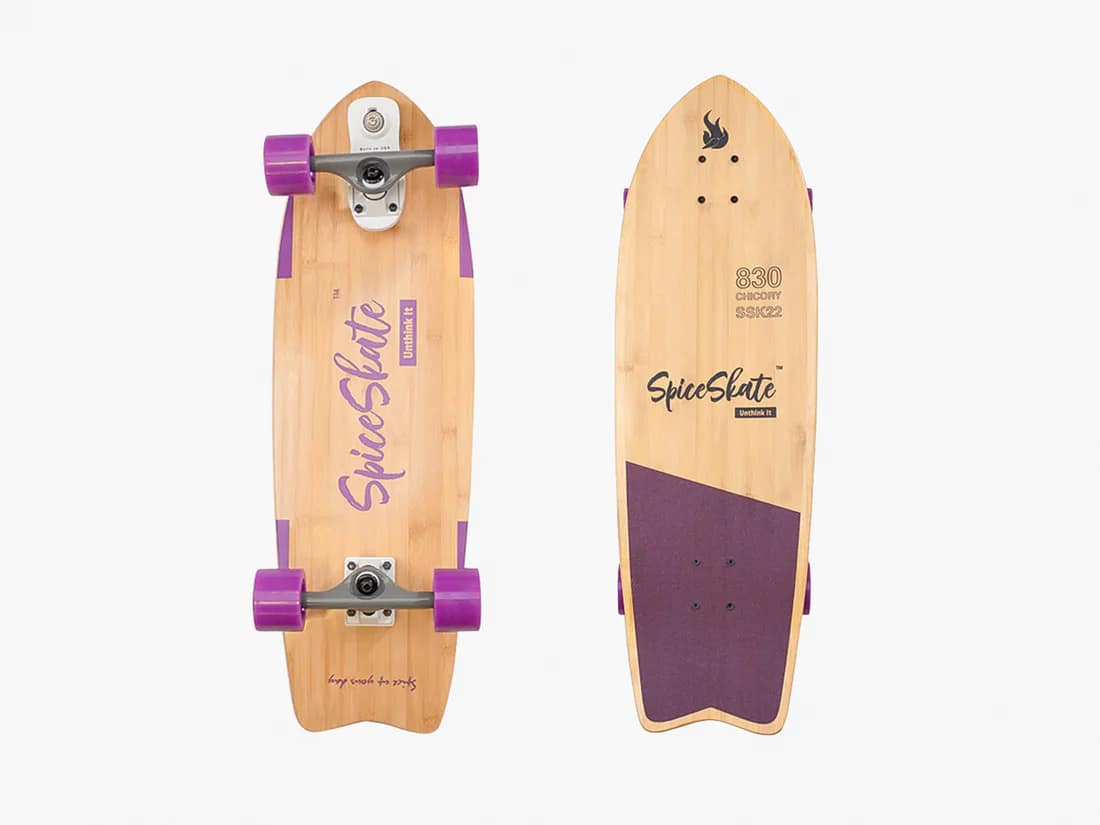 0202 us Surf skate ตัวจบ Spiceskate ราคา sale ด่วนๆ ระบบสปริง ประกอบเอง