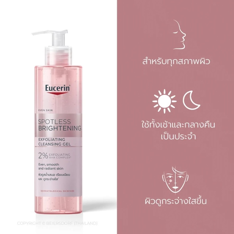 เจลล้างหน้า Eucerin Spotless Brightening Exfoliating Cleansing Gel 200 ml.